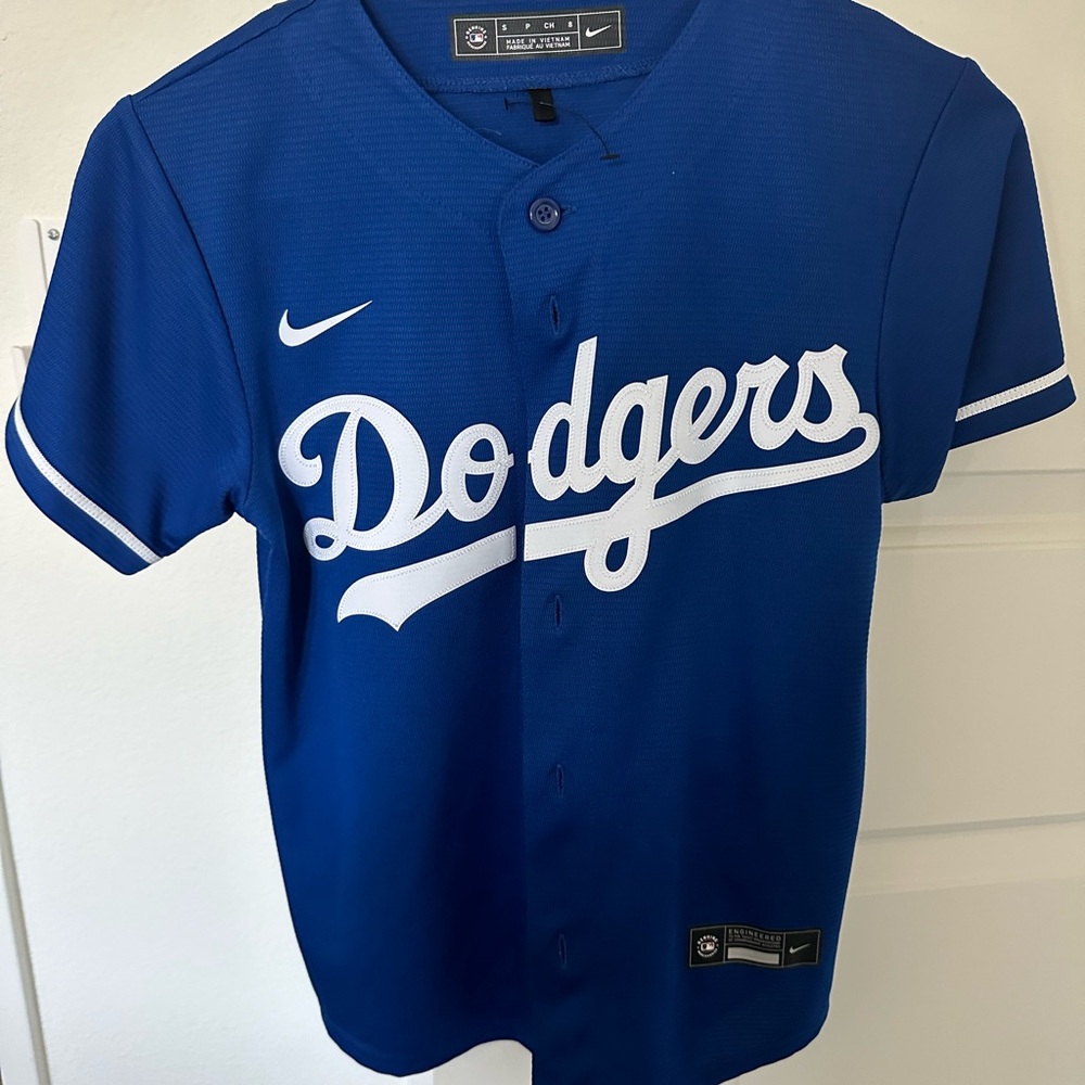 LA Dodgers - Youth Nike blue and white jersey